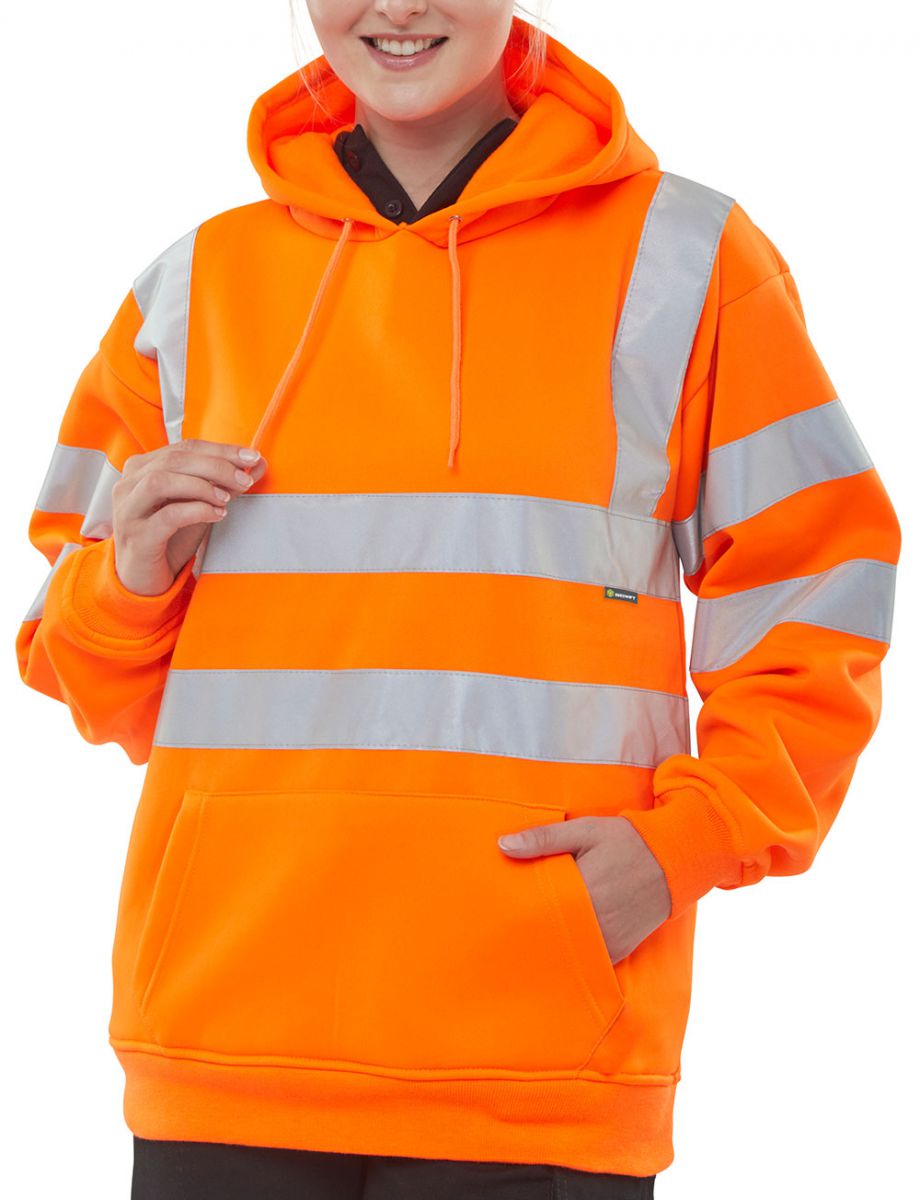 Hi-Vis Overhead Hoodie - Orange Main Image [src:hvhoodo.jpg@20261023092718]