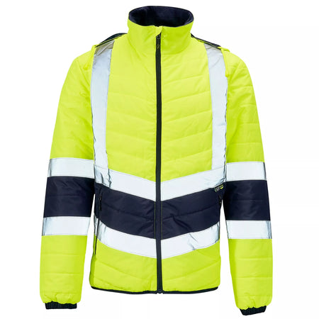Hi-Vis Puffer Jacket - Yellow / Navy Main Image [src:hvpufy.jpg@20261026104430]