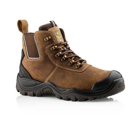 Buckshot Brown Waterproof Hybridz Safety Lace/Dealer Boot - S3 HRO SRC Main Image [src:hybrdz.jpg@20260824142307]