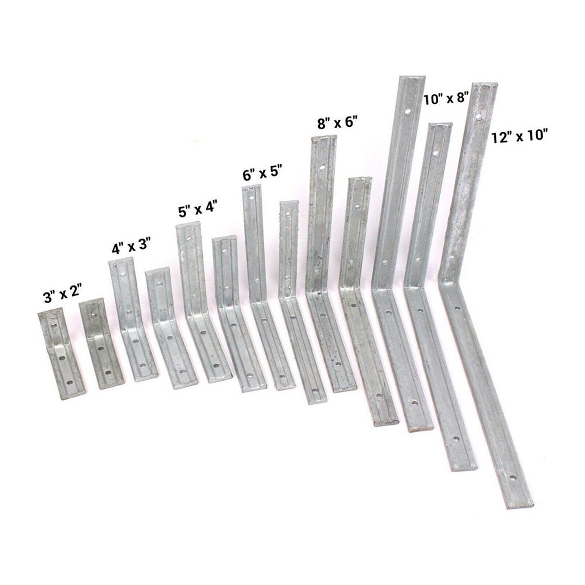 75mm 3" x 2" No.247 Fluted Angle Brackets Main Image