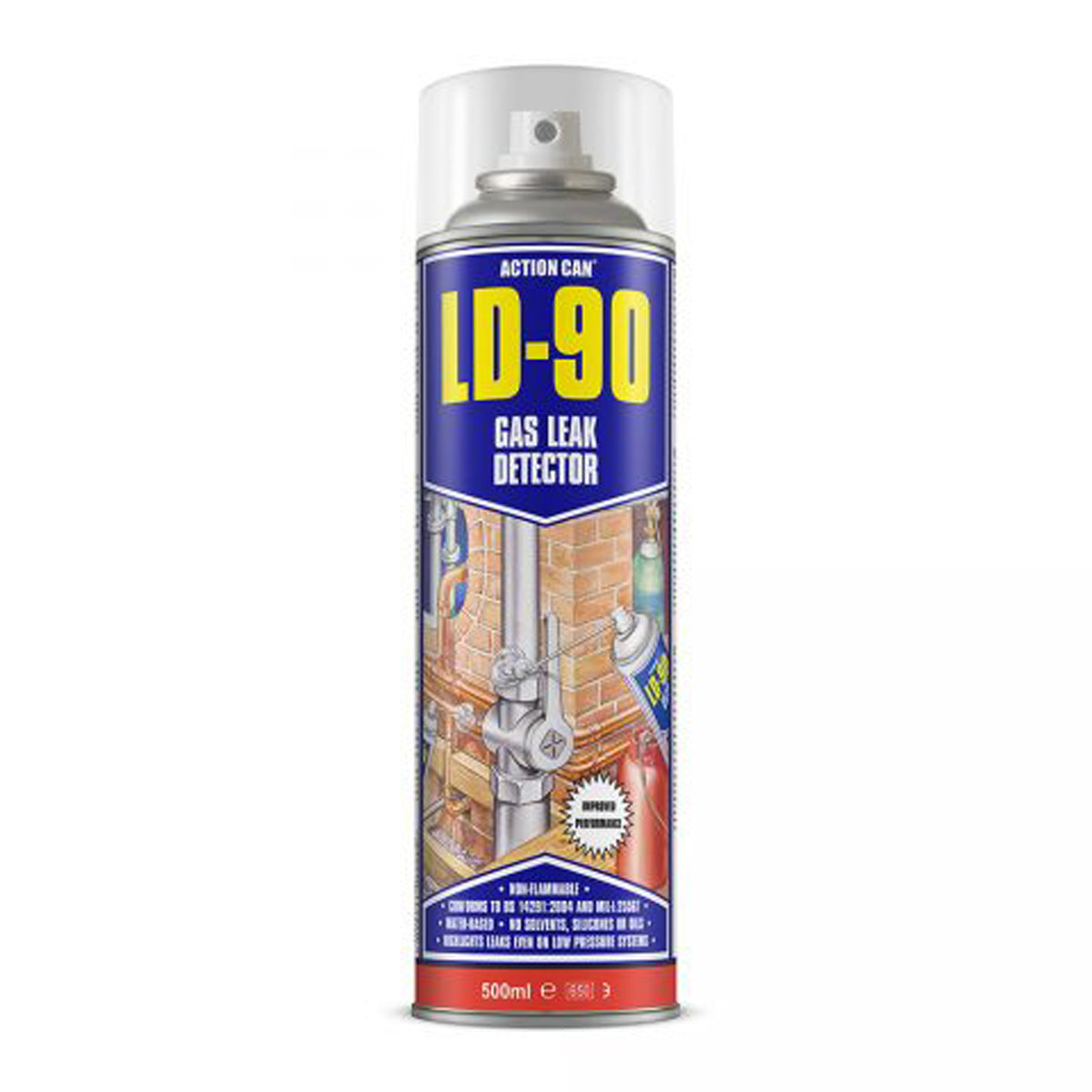 LD-90 Gas Leak Detector 500ml Aerosol TwinSpray Main Image