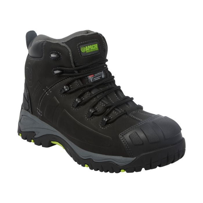 Apache Mercury Black Non-Metallic Safety Boot - S7L HRO FO SC SR Main Image [src:mercury1.jpg@20261021113442]