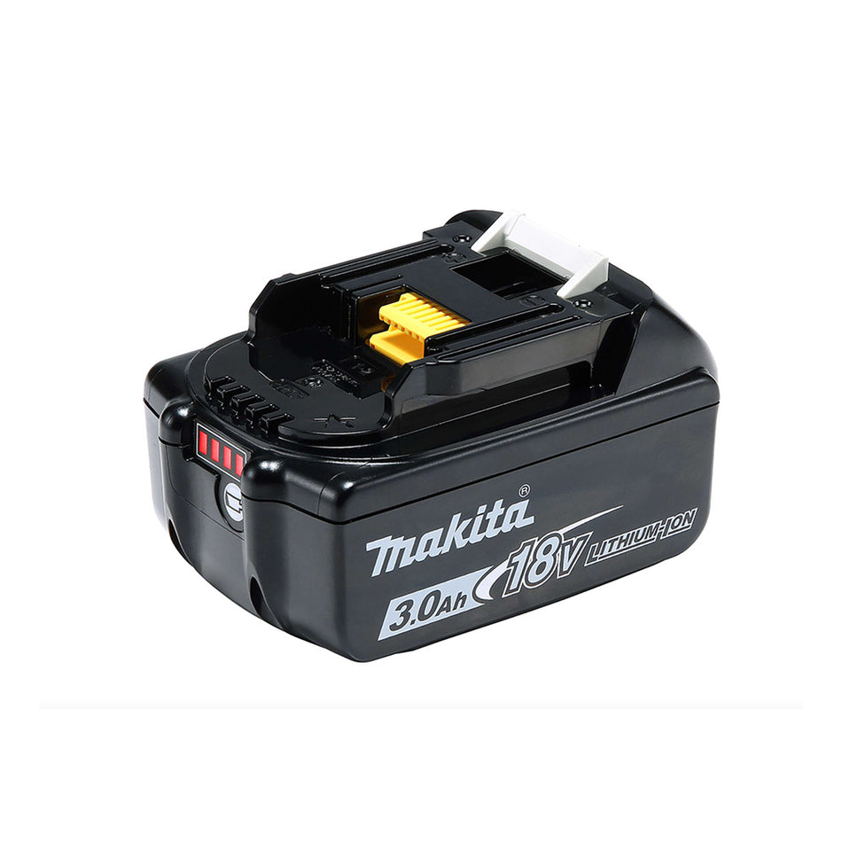 Makita BL1830B 18V Li-Ion Battery 3.0Ah (with Charge Level Indicator) - Black/White (1-Piece)