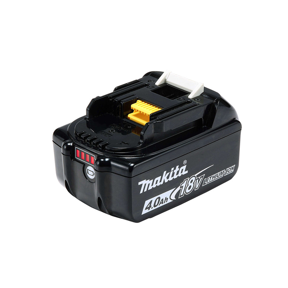 Makita BL1840B 18V Li-Ion Battery 4.0Ah (with Charge Level Indicator) - Black/White (1-Piece)
