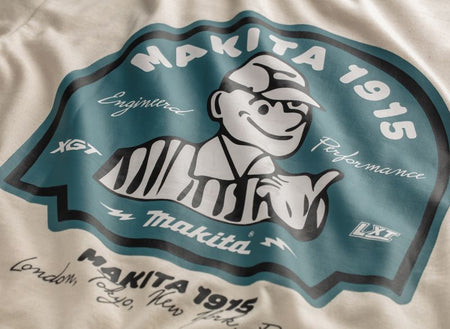 Makita Origin T-Shirt - Off White [src:makita origin off white t-shirt 4.jpg@20260814210707]