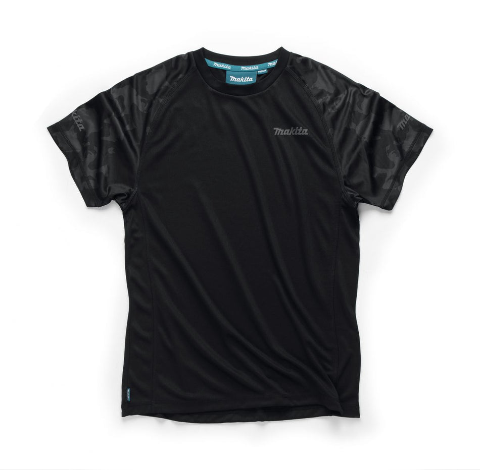 Makita Tech T-Shirt - Black Main Image [src:makita tech t-shirt 2.jpg@20260817124130]