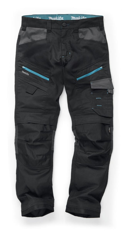 Makita Vector Stretch Trousers - Black Main Image