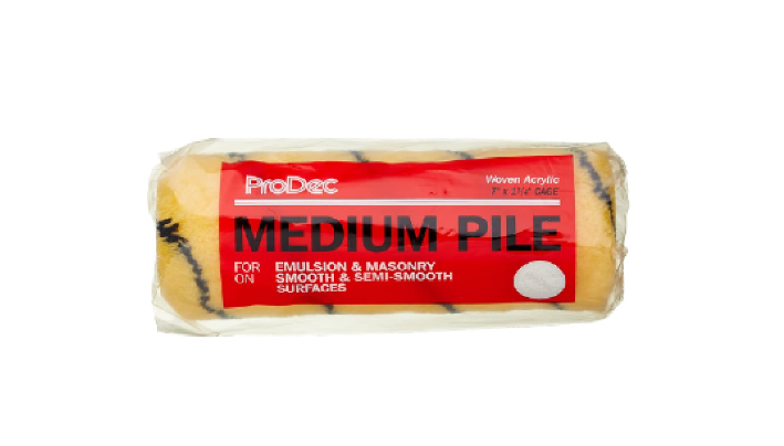 ProDec PRRE033 7 inch x 1.75" Medium Pile Woven Trade Professional Paint Roller