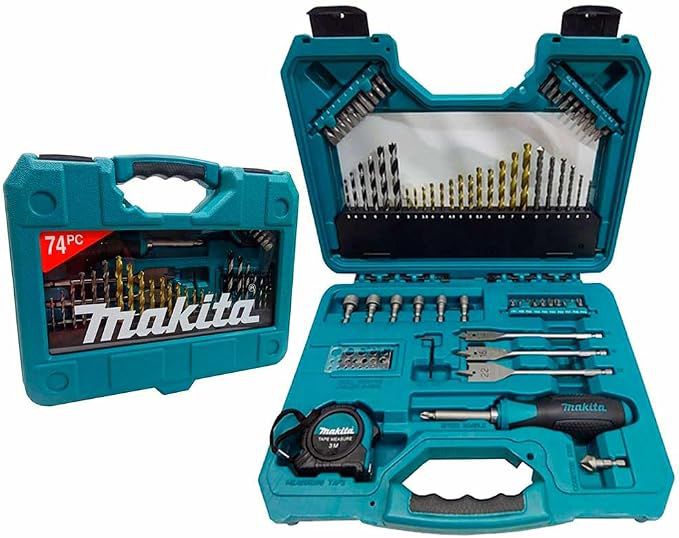 Makita P-90336 74PC Power Drill Accessory Set Main Image [src:p-90336.jpg@20260910163911]