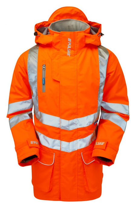 Pulsar Protect Mesh Lined Storm Coat - Orange - Small Main Image [src:p499.jpg@20261005083714]