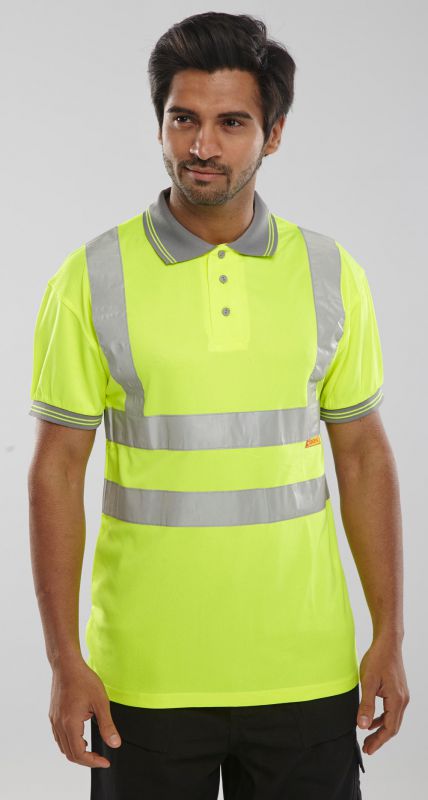 Hi-Vis Polo Shirt (S/S) - Yellow [src:poloy2.jpg@20261026140742]