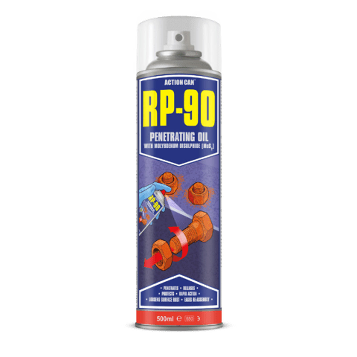 RP-90 Penetrating Oil 500ml Aerosol TwinSpray Main Image