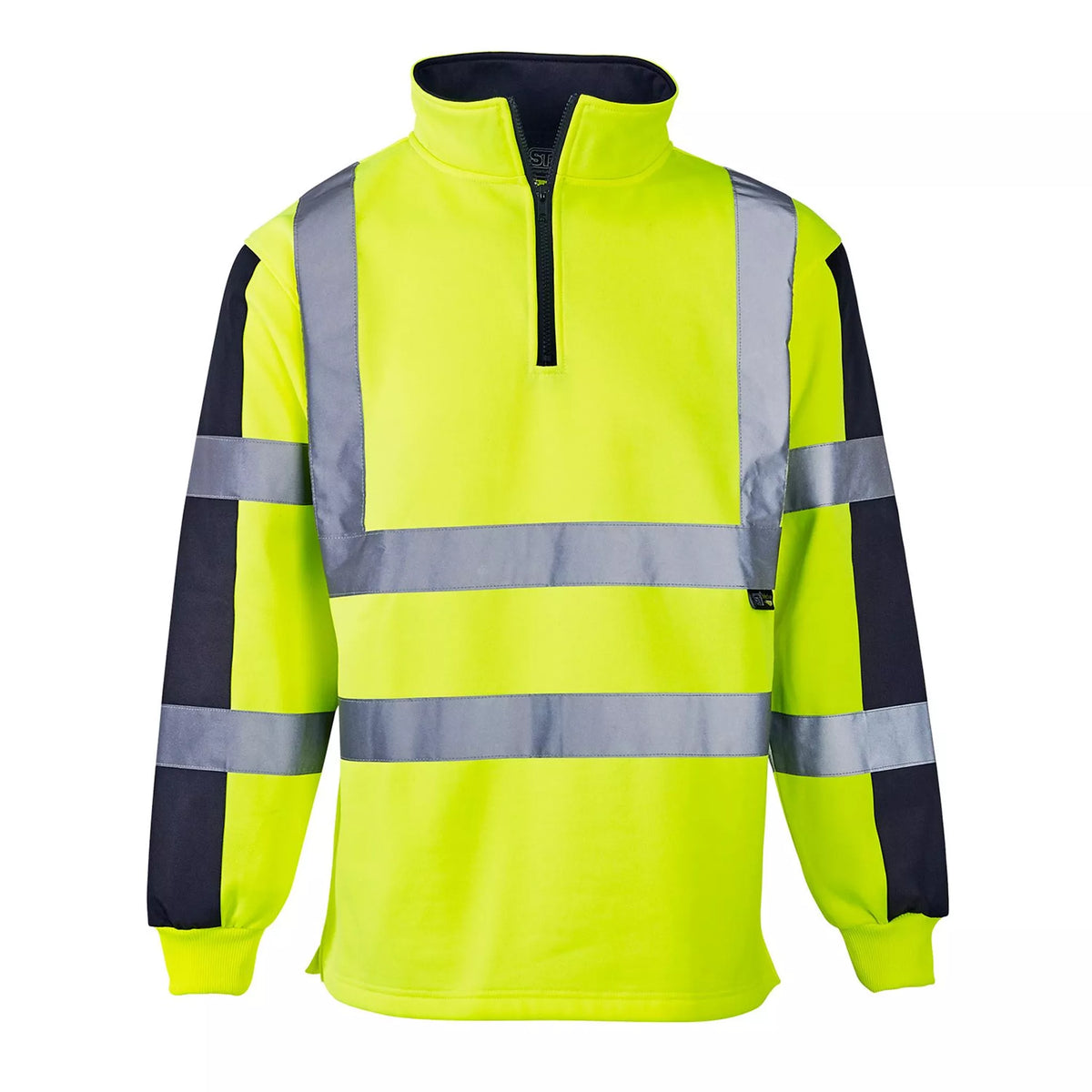 Hi-Vis 1/4 Zip Rugby Shirt - Yellow/Navy [src:rugbyy2.jpg@20261026110833]