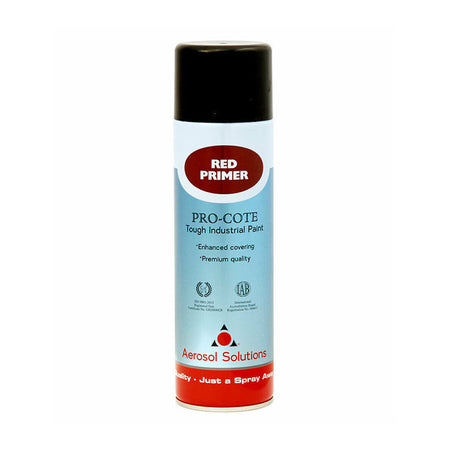 Pro-Cote 500ml Spray Paint - Grey Primer - Aerosol Solutions [src:redprimer.jpg@20260112092230]