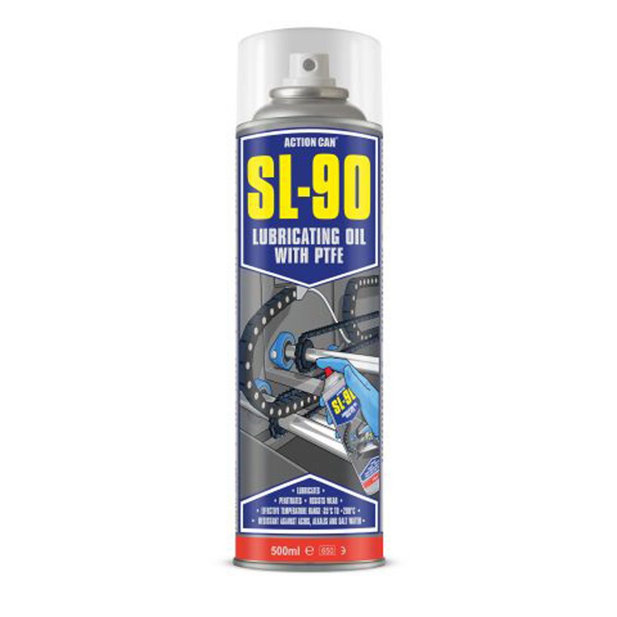SL-90 Lubricating Oil with PTFE 500ml Aerosol TwinSpray Main Image