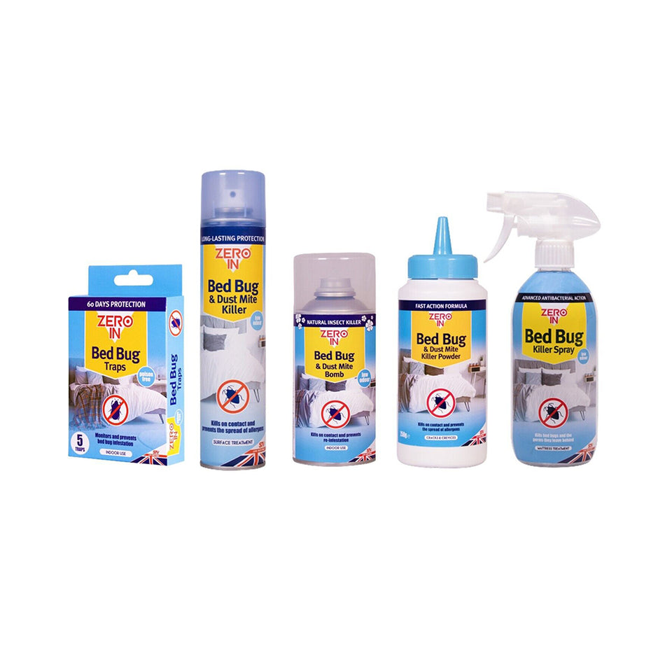 STV Zero In Bed Bug & Dust Mite Killer Spray Powder Trap Dust Mite Poison Treatment