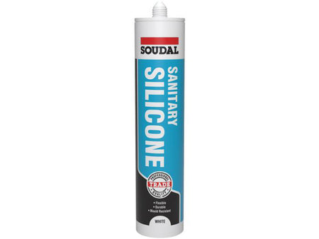 Soudal Sanitary Silicone White 290ml Main Image