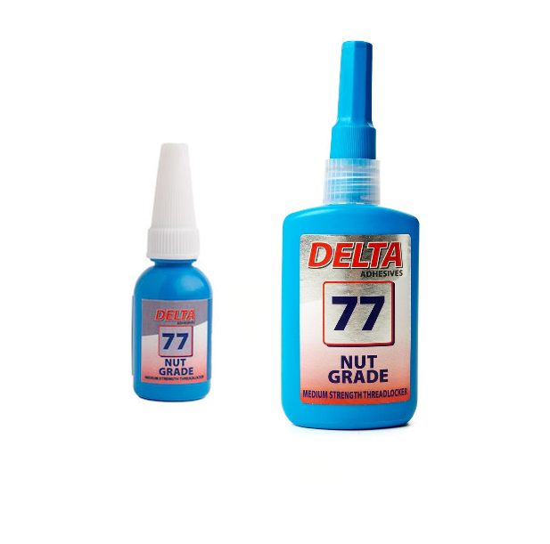 Delta 77 Medium Strength Nut Grade Adhesive 10ml / 50ml Loctite 242 Equivalent D77