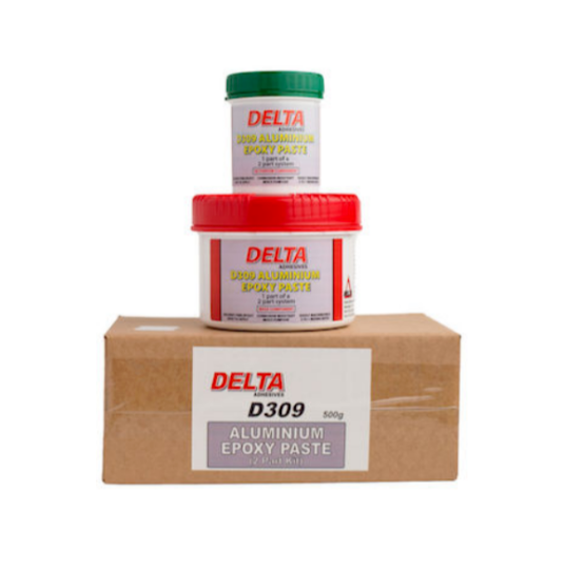 Delta 309 Aluminium Epoxy Paste 2 Part Kit 500g D309