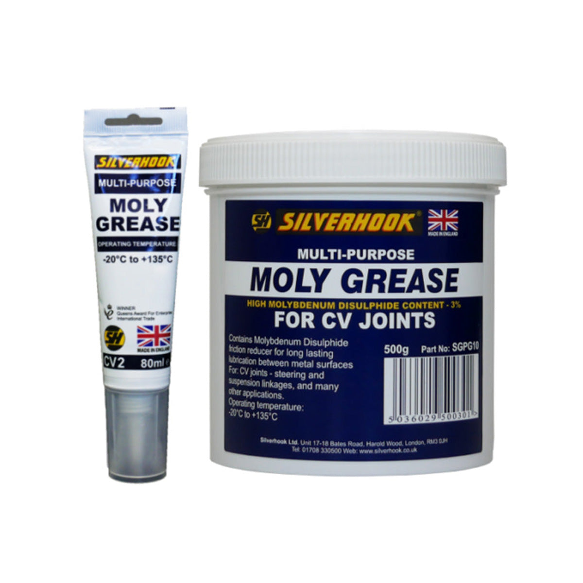 Silverhook Moly 5% CV Grease Tube 80ml Main Image
