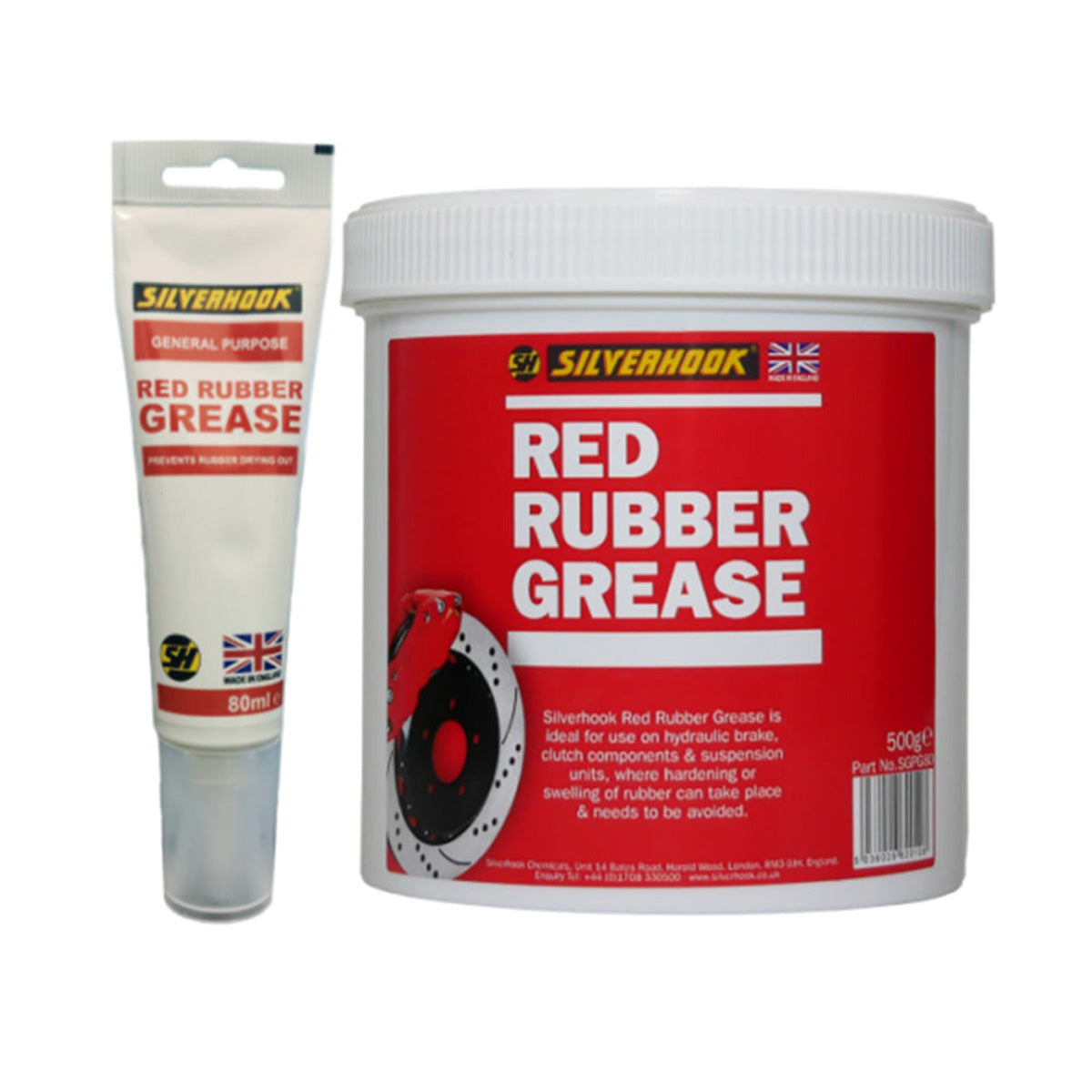 SILVERHOOK RED RUBBER GREASE 80ML TUBE Main Image