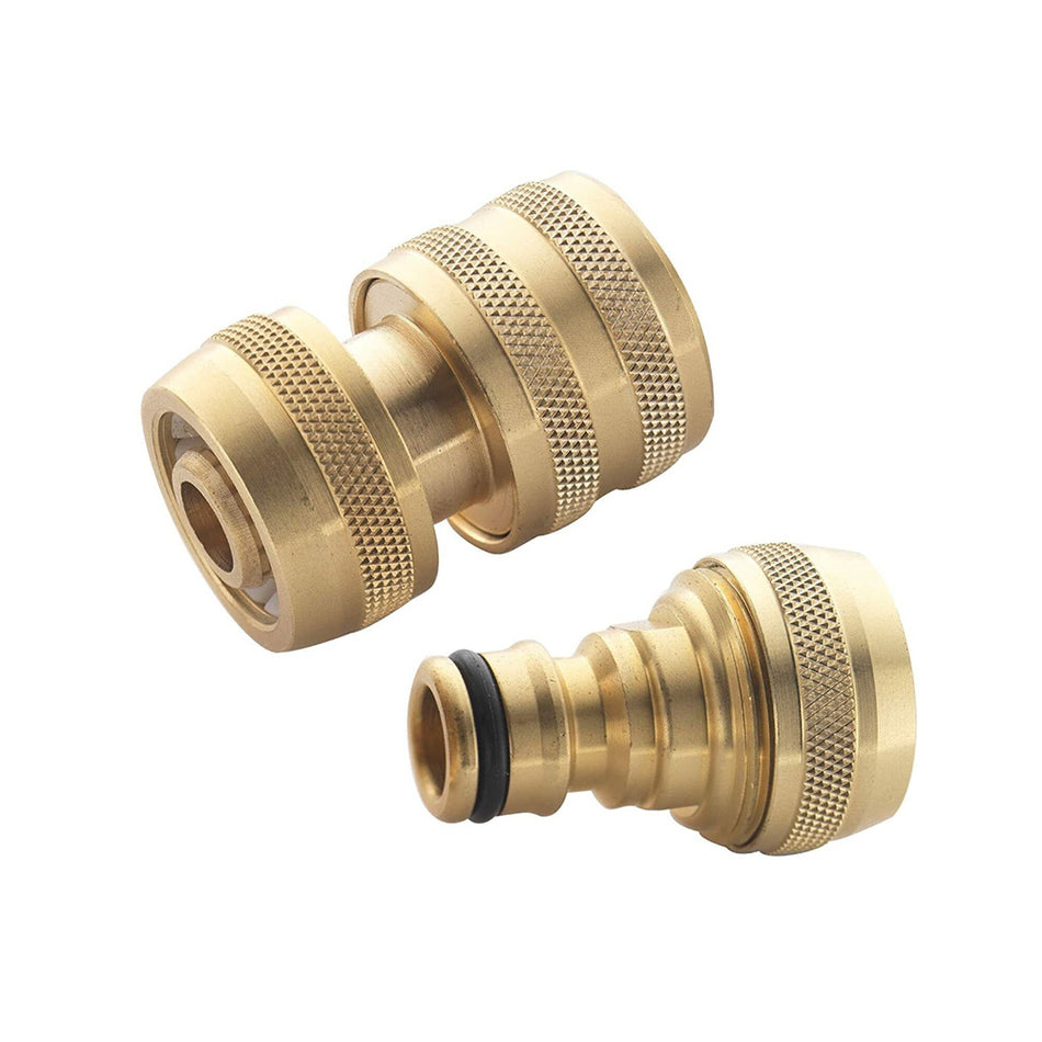Spear & Jackson BWF Brass Water Fittings Garden Tap Hose Connector - 1/2" 3/4"