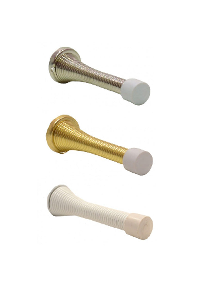 SPRING DOOR STOP 80MM WHITE Main Image [src:springmain.jpg@20260112092326]