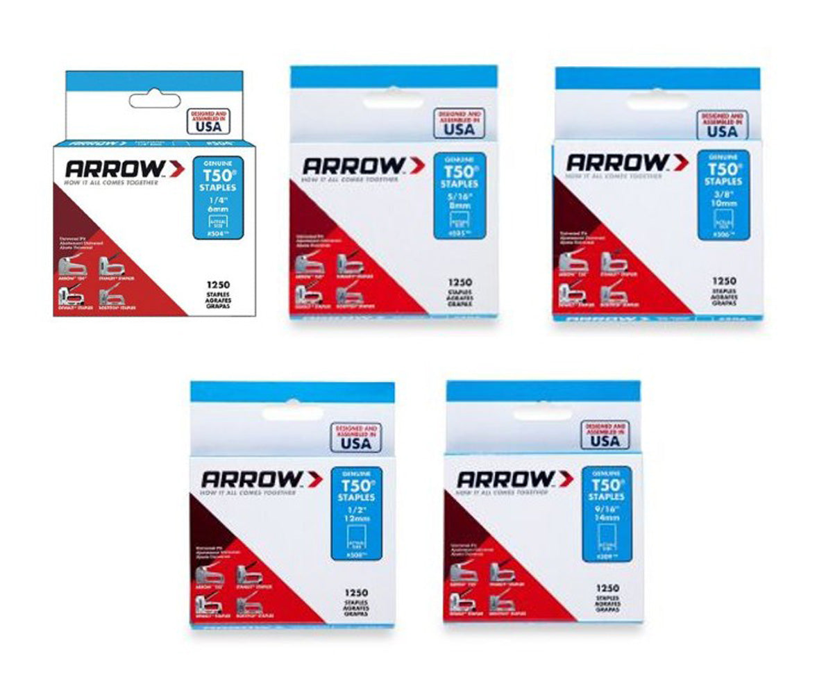 Arrow T50 Staples 6mm 1/4" (1,250) Main Image