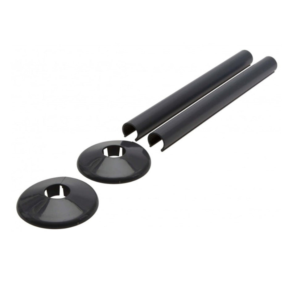 Snappit Radiator Tail Kit For 15mm Pipe - Anthracite Grey Main Image
