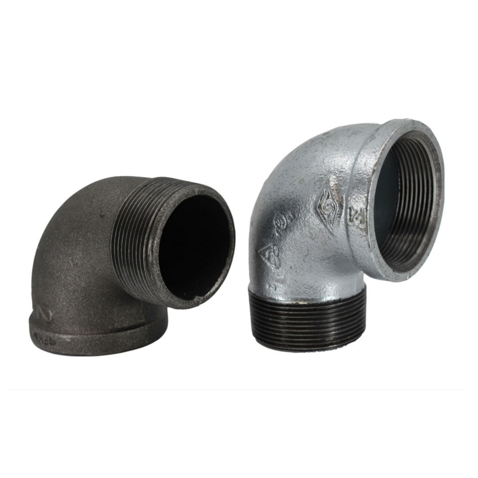 90° M/F Elbow Malleable Iron BSP All Sizes  1/8" - 3"