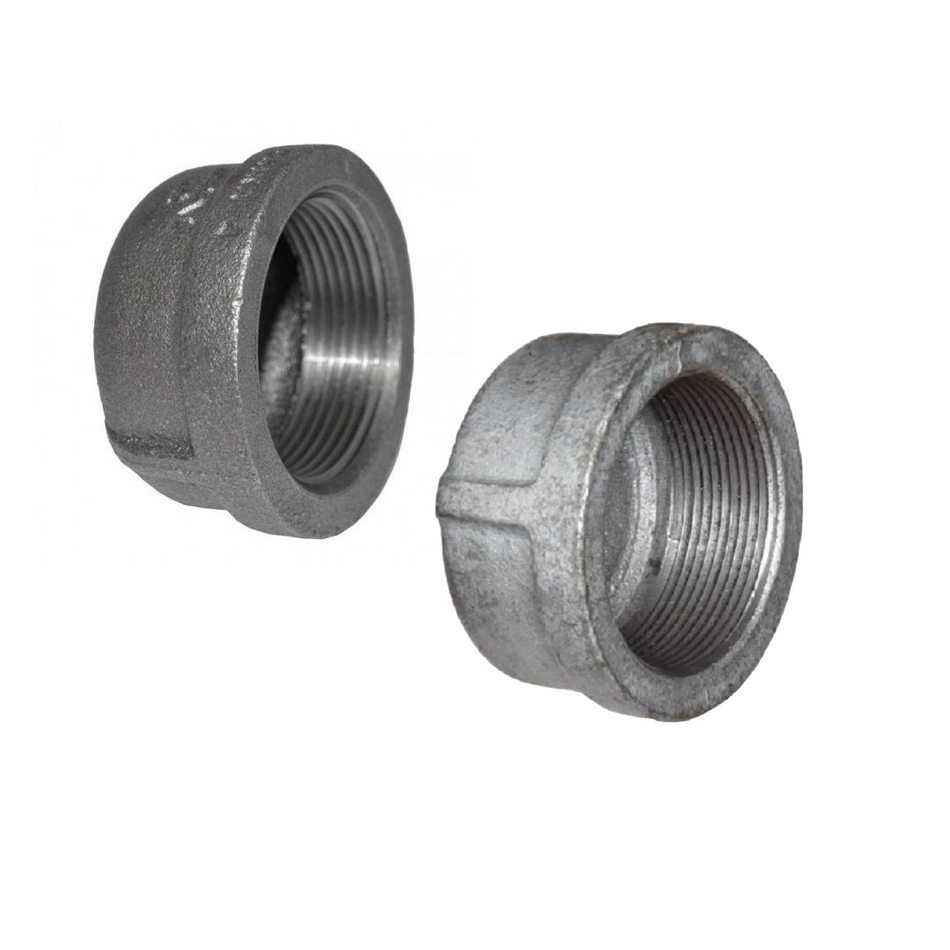 Malleable Iron Cap BSP All Sizes 1/4" - 3"