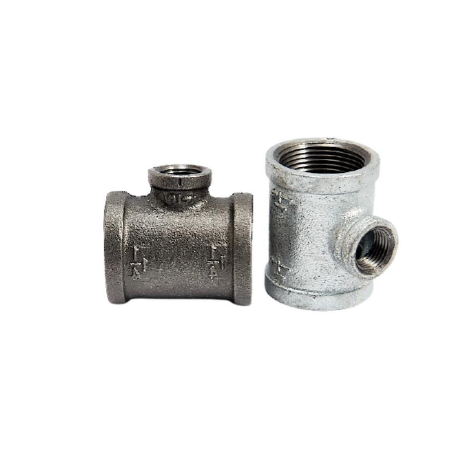 Malleable Iron Reducing Tee BSP - All Sizes