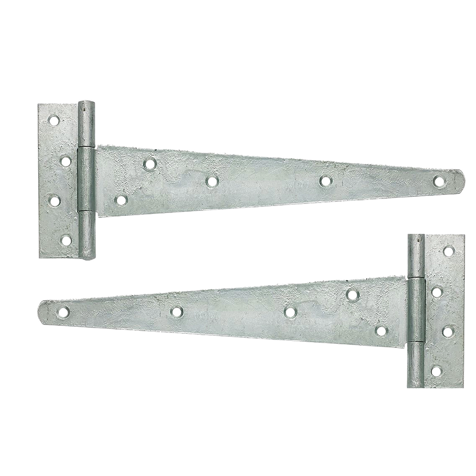 Weighty Scotch Tee Hinges Spelter - Galvanised