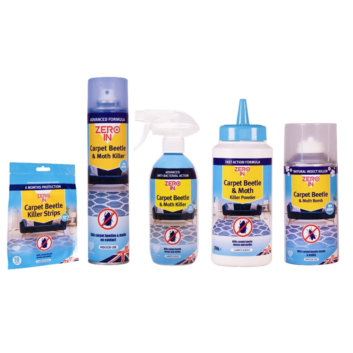 Carpet Beetle & Moth Killer - 300ml Aerosol Main Image
