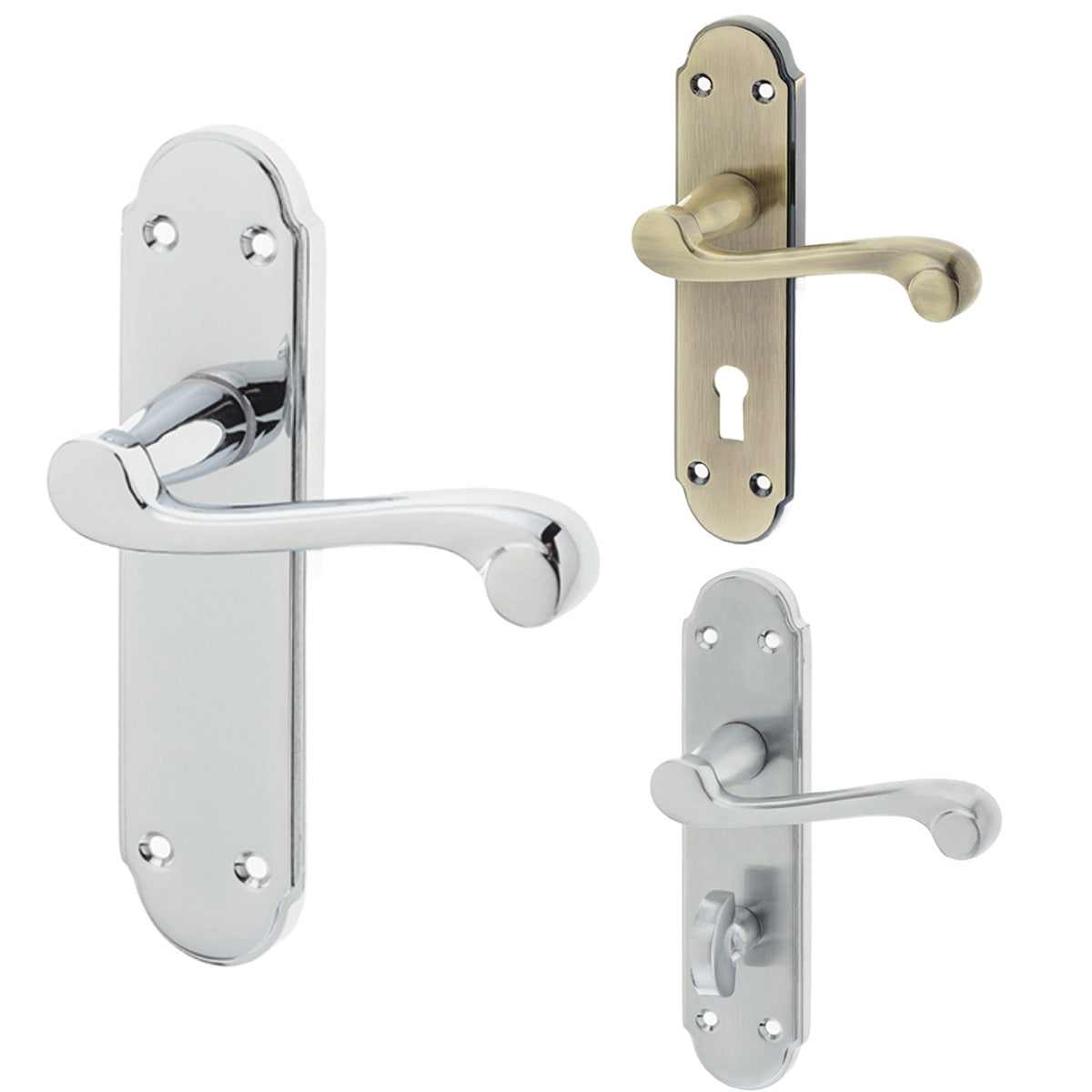 JEDO Marlow Lever Lock PolishedChrome Main Image