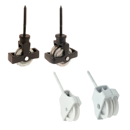 Screw-In Pulley, Single, White, 45mm Main Image