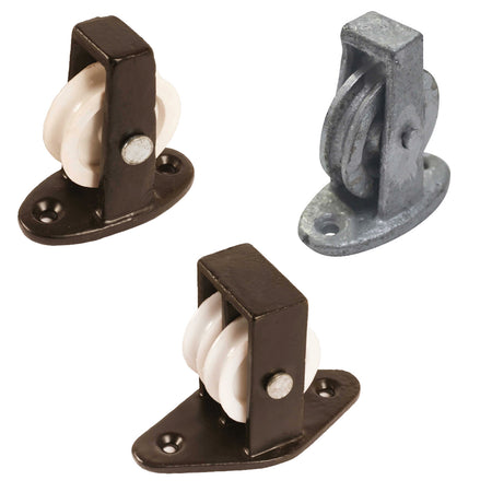 38mm No.269 Double Upright Cast Pulley - 38mm Nylon Wheel Along The Plate Main Image