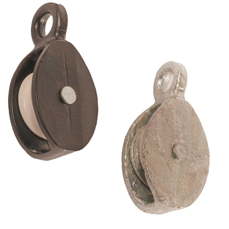 38mm No.261 Single Awning Cast Pulley - 38mm Nylon Wheel Main Image