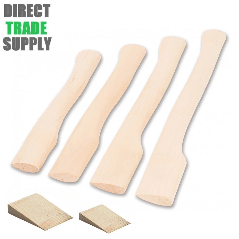 Genuine Hickory Hand Axe Hatchet Shafts Comes With Wooden Wedges