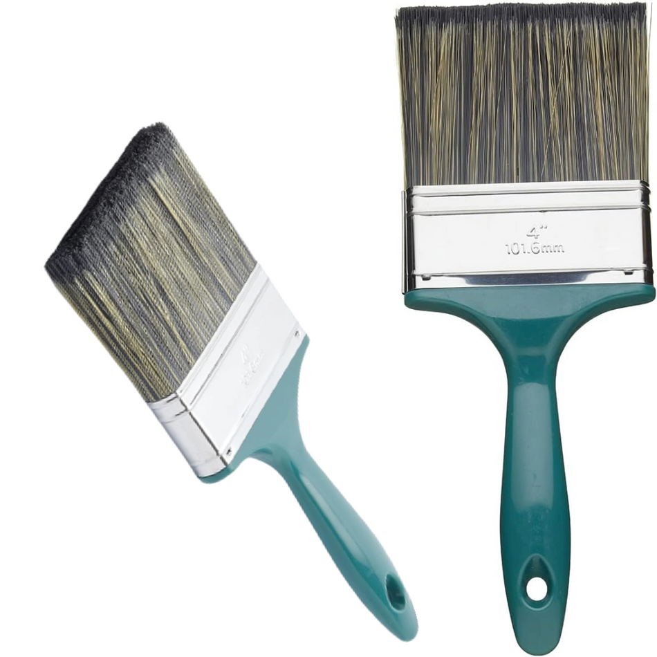 Fit For The Job 4" / 100mm Shed & Fence Paint Brush Wood / Timber Treatment FFJSFB
