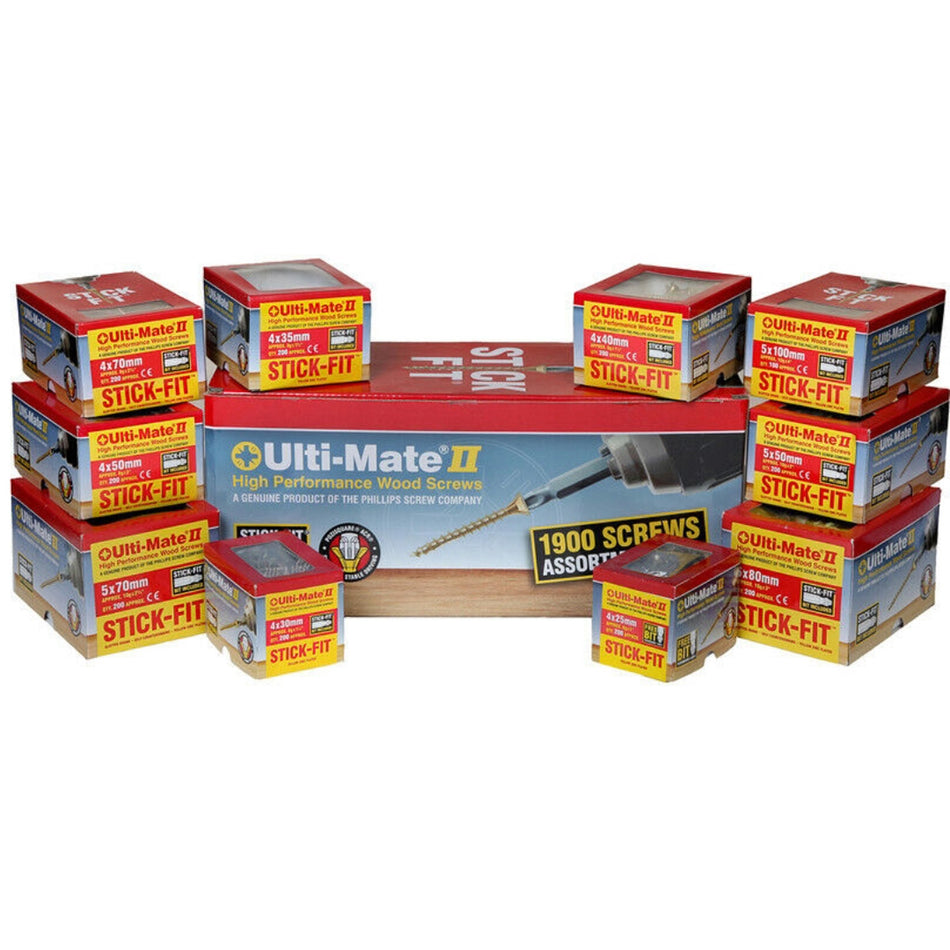 Ulti-Mate Woodscrews PoziSquare Double Csk ZYP - 3.0 x 12mm Main Image [src:untitled_98.jpg@20260112092429]