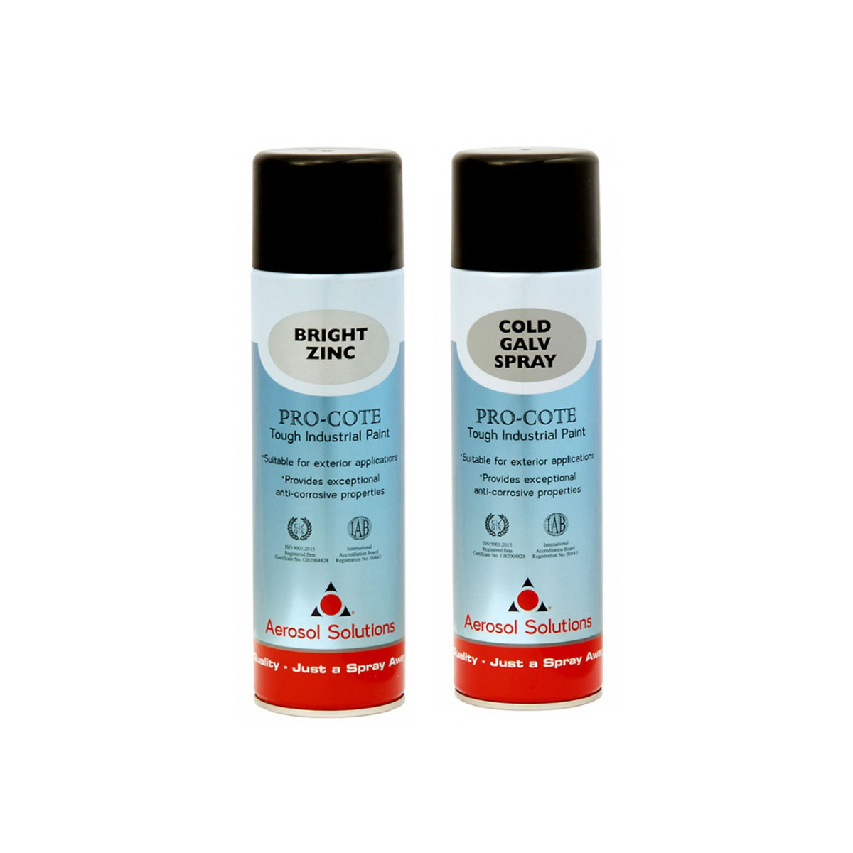 Aerosol Solutions Pro-Cote 500ml Spray Paint - Bright Zinc Main Image