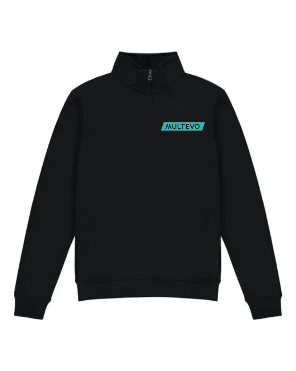 1/4 Zip Sweatshirt - Black - Men's