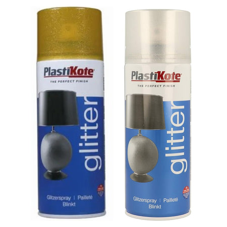 Plastikote Glitter Spray Paint 400ml - Gold Main Image