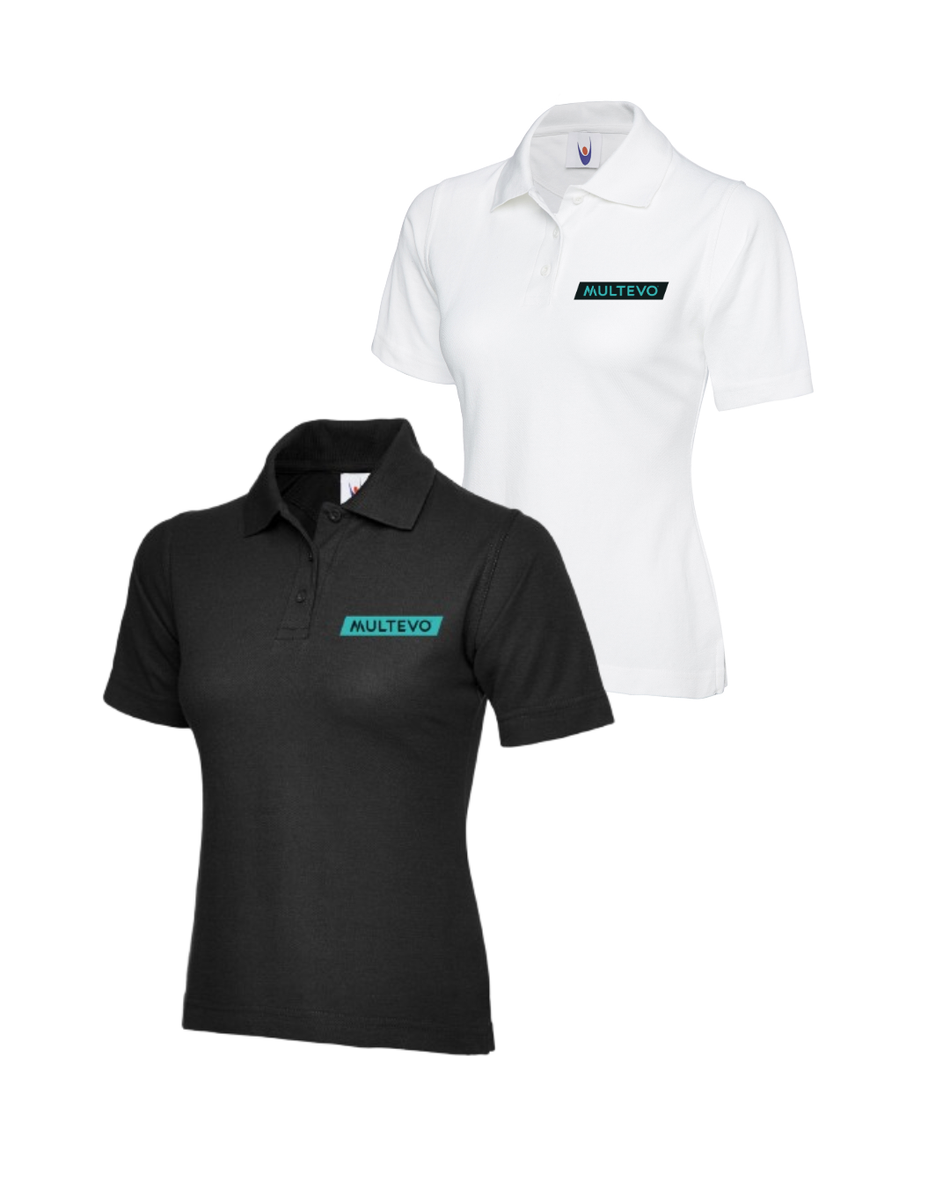 Classic Poloshirt - Black / White - Ladies