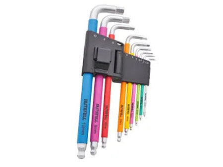 XMS Faithfull 9 Piece Colour Coded Hex Key Set Main Image