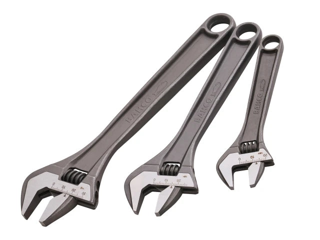 Bahco 3 Piece Adjustable Wrench Set Main Image [src:xms26adj3.jpg@20260921120003]