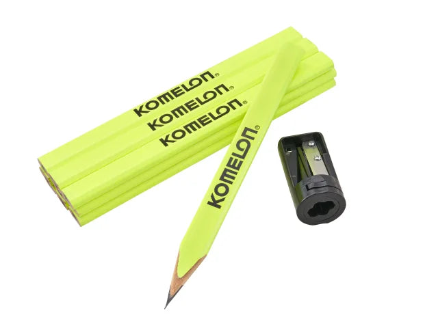 Komelon Carpenters Pencils & Sharpener Set Main Image [src:xms26pencils.jpg@20260921150613]