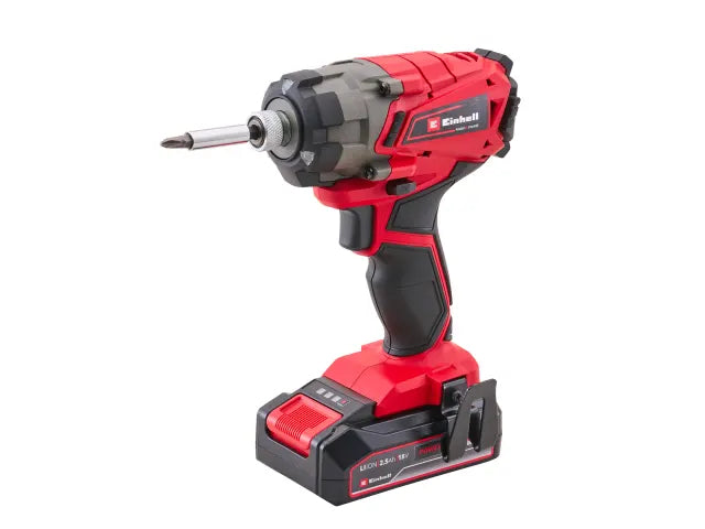 Einhell 18V Impact Driver Kit with 1 x 2.5Ah Li-ion Battery Main Image [src:xms26pximp.jpg@20260921151633]