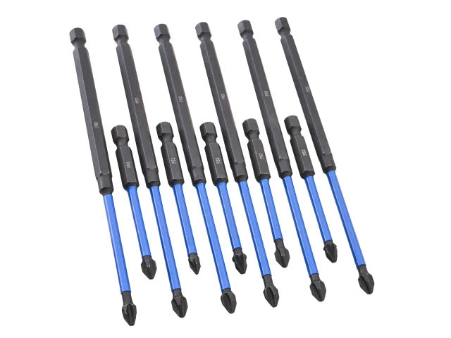 Faithfull 12 Piece Impact Screwdriver Bit Set Main Image [src:xms26sbit12.jpg@20260923091605]